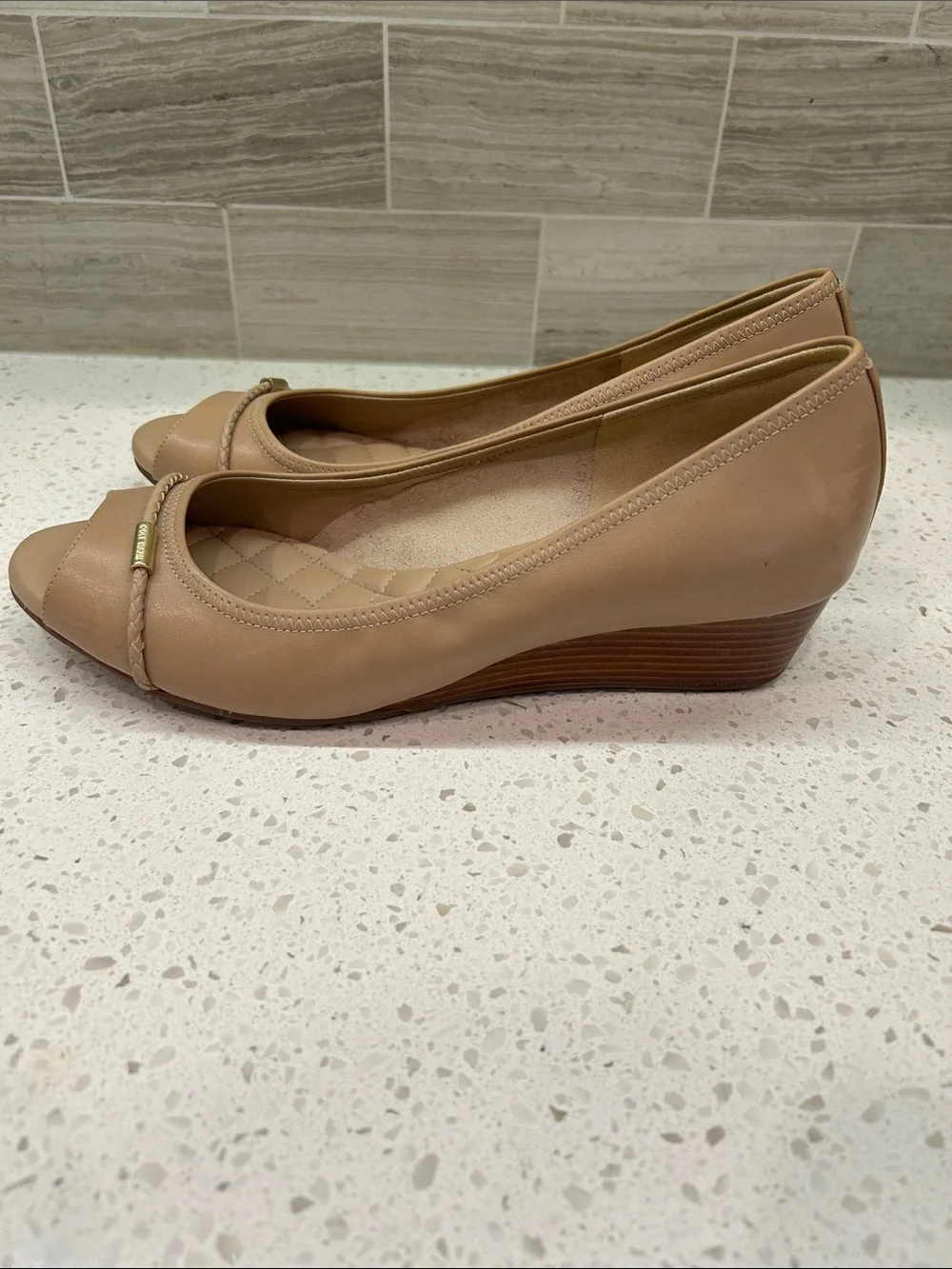 Cole Haan beige leather